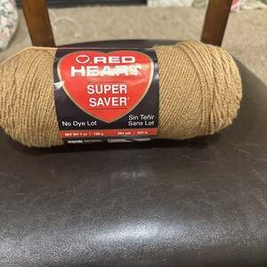 Red Heart Super Saver Yarn 0336 Warm Brown 7oz Skein Worsted 4 Acrylic